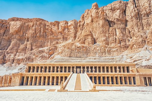 mortuary temple of hatshepsut in luxor, egypt