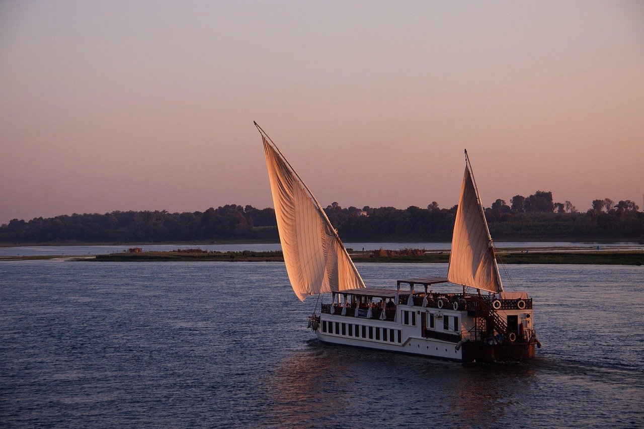 cruise, river, sunset, ferry, ship, sailing, egypt, nature, landscape, egypt, egypt, egypt, egypt, egypt